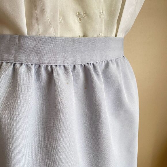 Vintage Union Made Uniform Skirt Size 16 Light Blue Knee Length Polyester - Picture 3 of 7